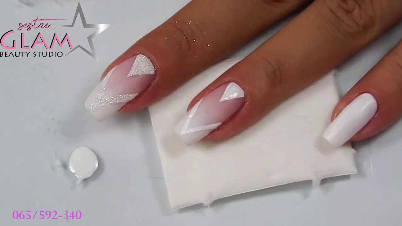 Ombre Nokti Nail Art By Sestre Glam Youtube