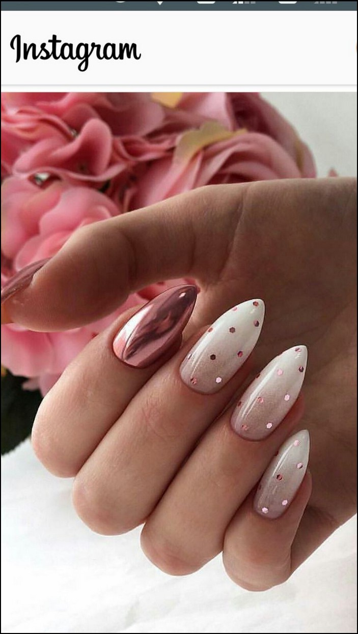 110 Perfect Pink And White Nails For Brides Page 40 Bile Nehty Manikura Zimni Nehty