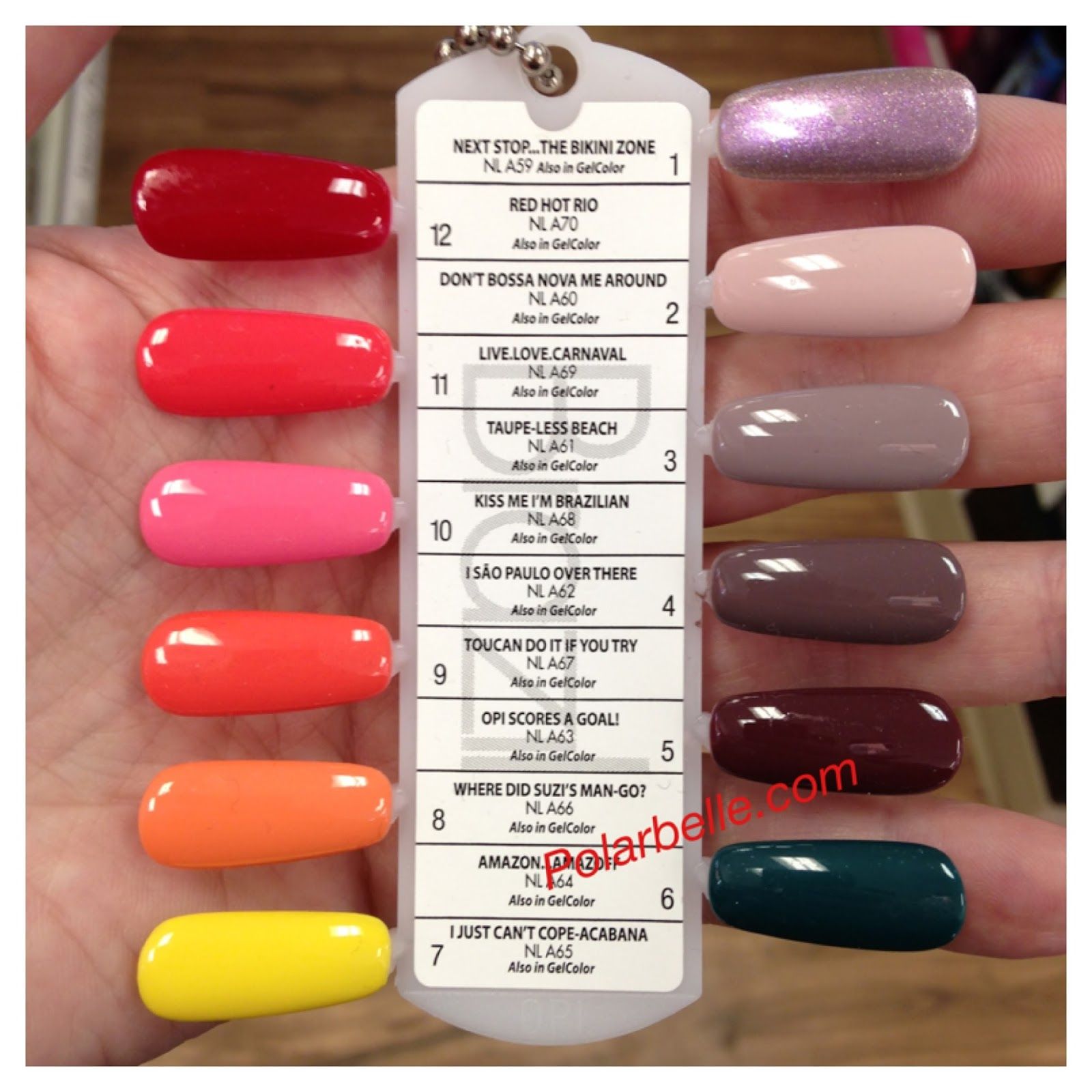 New Opi Brazil Nail Polish Collection Pics Swatches With Names Polarbelle Nail Polish Color Names Opi Gel Nails Opi Gel Nail Polish