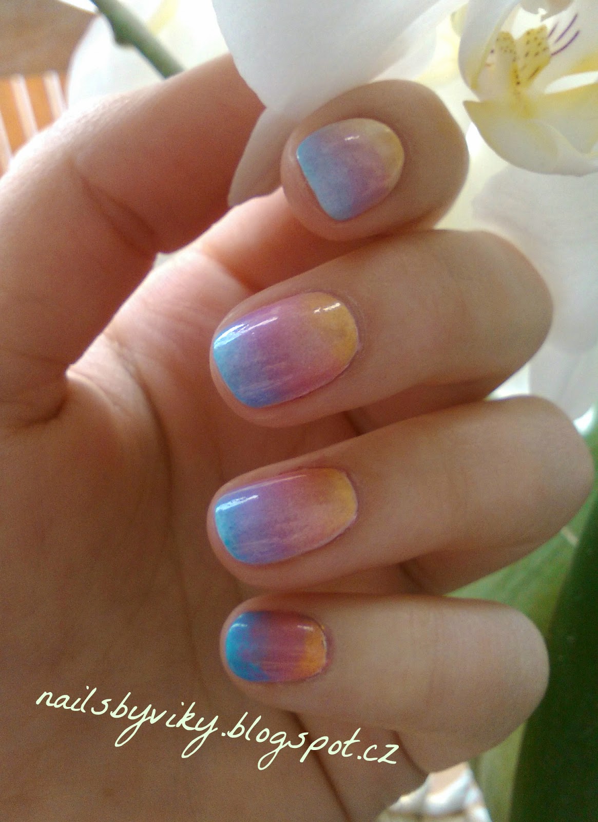 Nails By Viky Velikonocni Ombre