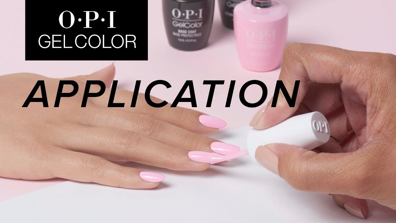 Opi Gelcolor Tutorial Application Youtube