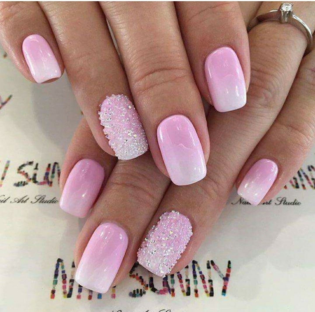 Pin By Katka Buchtanda On Design Nehtu Pink Ombre Nails Pink Nails Cute Nails