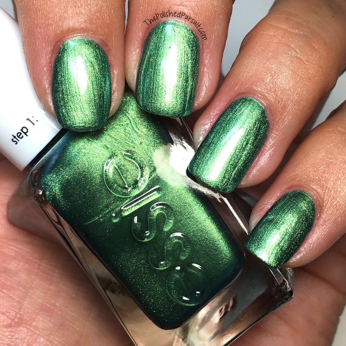 Uzivatel The Polished Pursuit Na Twitteru Jade To Measure By Essie Gel Couture This Beauty Is A Gorgeous Jewel Toned Green Metallic That Is Perfect For The Holidays Swatches
