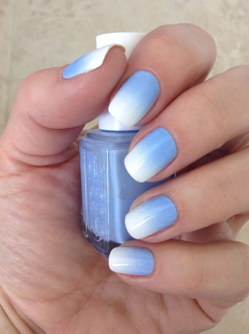 90 Best Ideas About Ombre Nails Art Design Modre Nehty Gelove Nehty Ombre Nehty