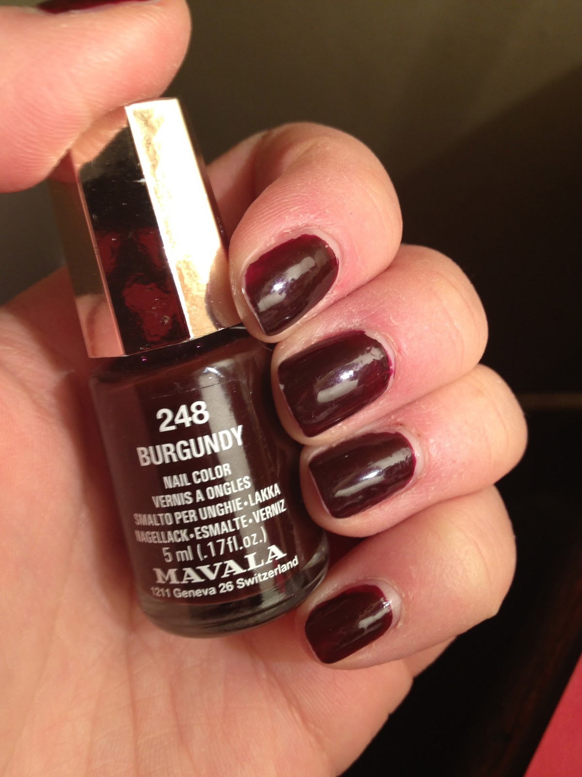 Mavala Nail Color Burgundy 9 Out Of Ten