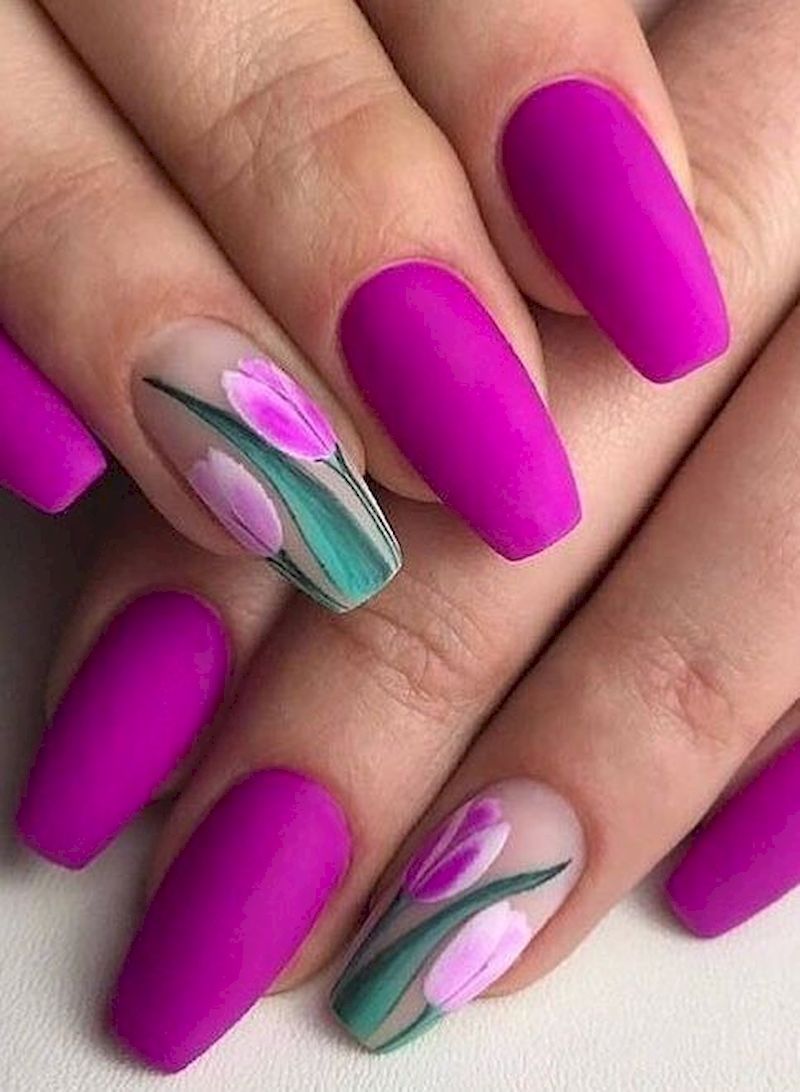 40 Sweet Spring Nails Art Design To Try Now Nehty Barvy Vzory