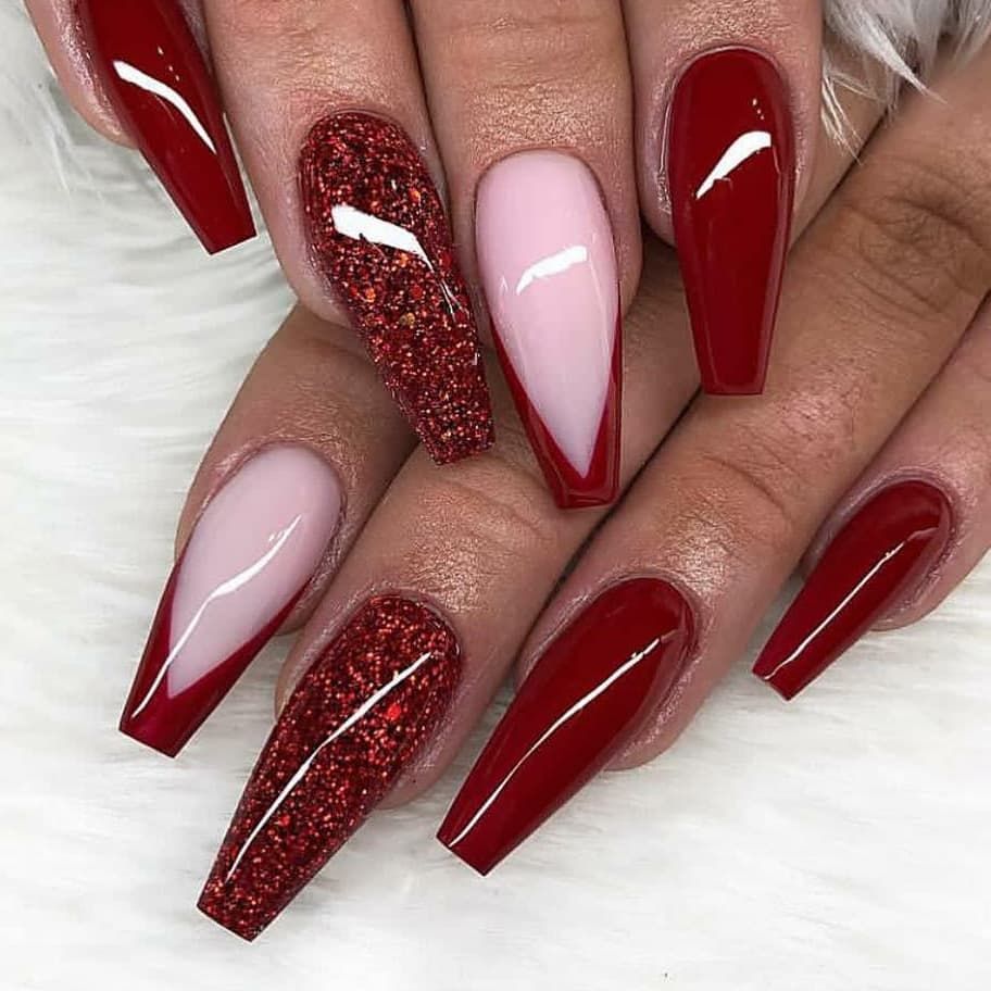 60 Simple Acrylic Coffin Nails Designs Ideas For 2019 In 2020 Gelove Nehty Nehty Napady Na Nehty