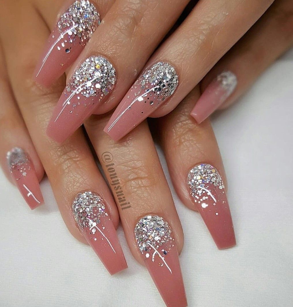 Breathtaking 41 Great Inspiration Nail Art With Glitters To Look More Elegant Nail Http Klambeni Com Index Coffin Nails Designs Luxury Nails Elegant Nails