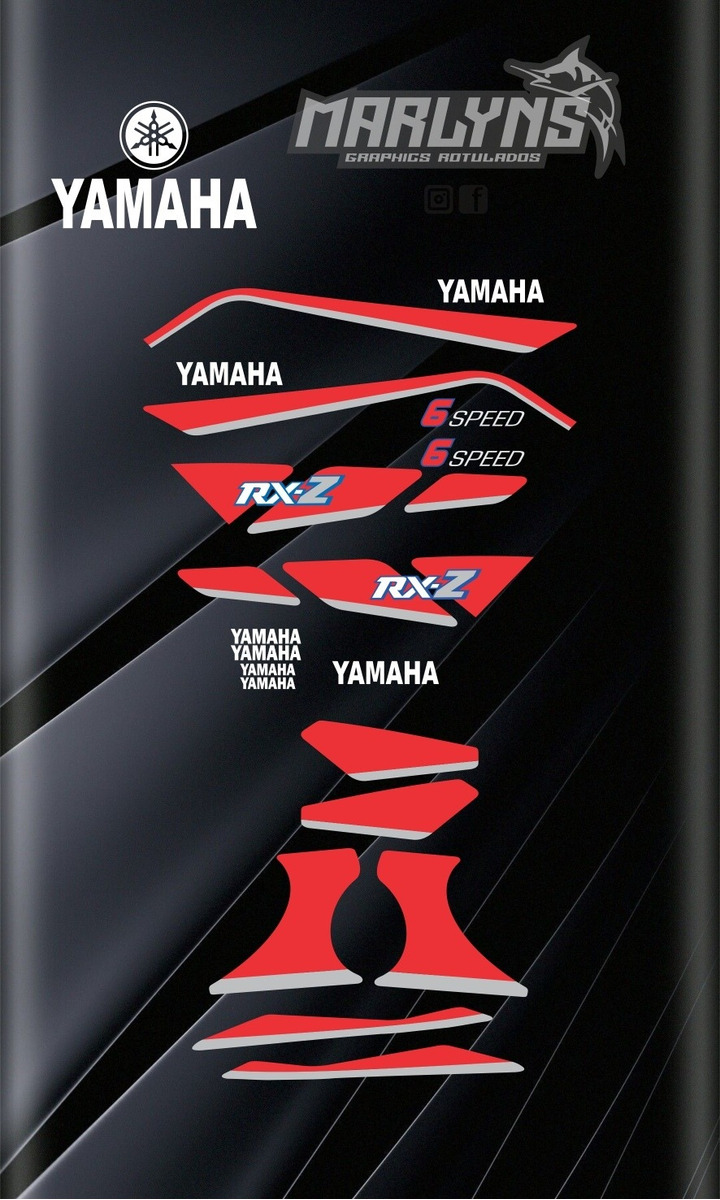 Calcomanias Yamaha Rxz 6speed Modelazo Bs 1 360 000 00 En Mercado Libre