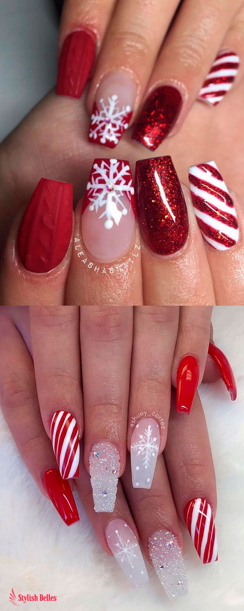 The Cutest And Festive Christmas Nail Designs For Celebration Design Nehtu Umele Nehty Gelove Nehty