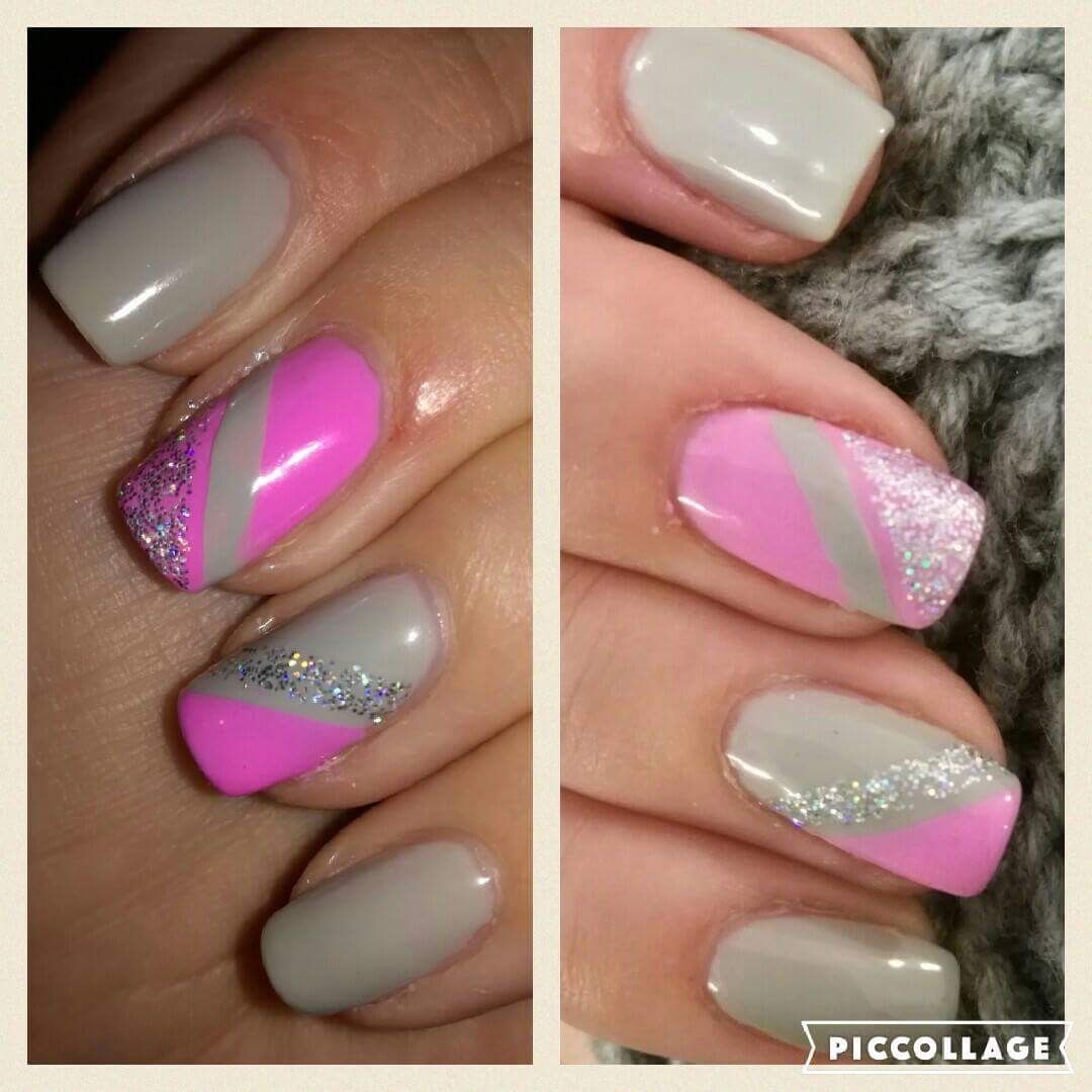 Sedoruzove Nehty Grey Pink Nails Pink Nails Nails Pink