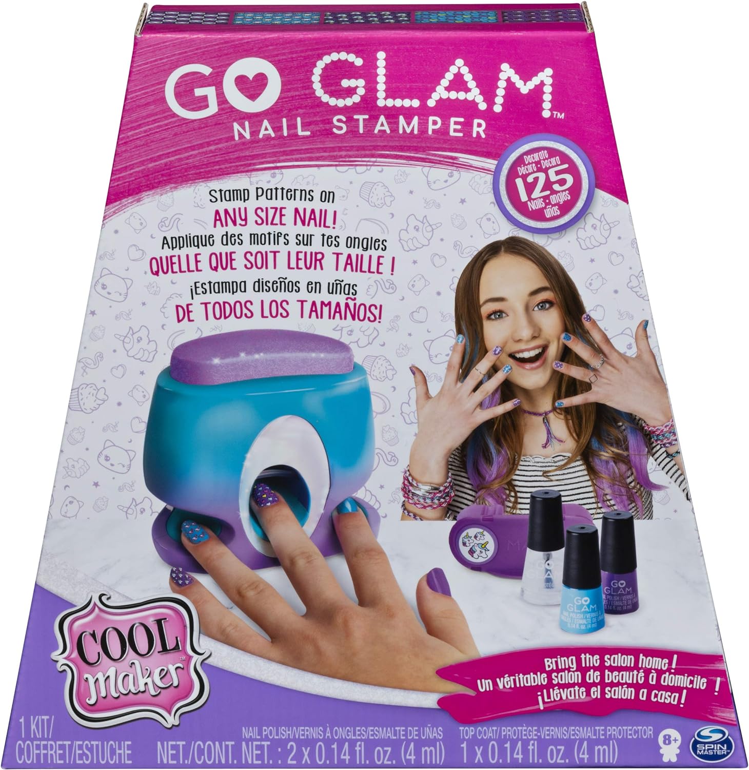 Amazon Com Cool Maker Go Glam Nail Stamper Studio Packaging May Vary Toys Games