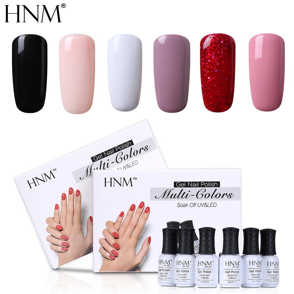 Hnm 6pcs Lot 8ml Pure Color Nail Art Gel Polish Set With Gift Box Long Lasting Lucky Lacquer Kit Buy At A Low Prices On Joom E Commerce Platform