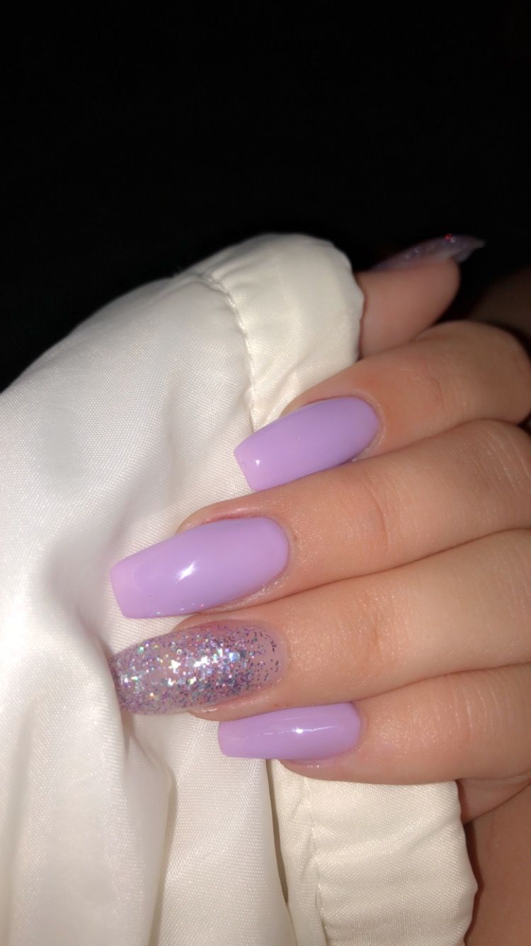 Pin By Adele On Nails Purple Acrylic Nails Purple Nails Short Acrylic Nails