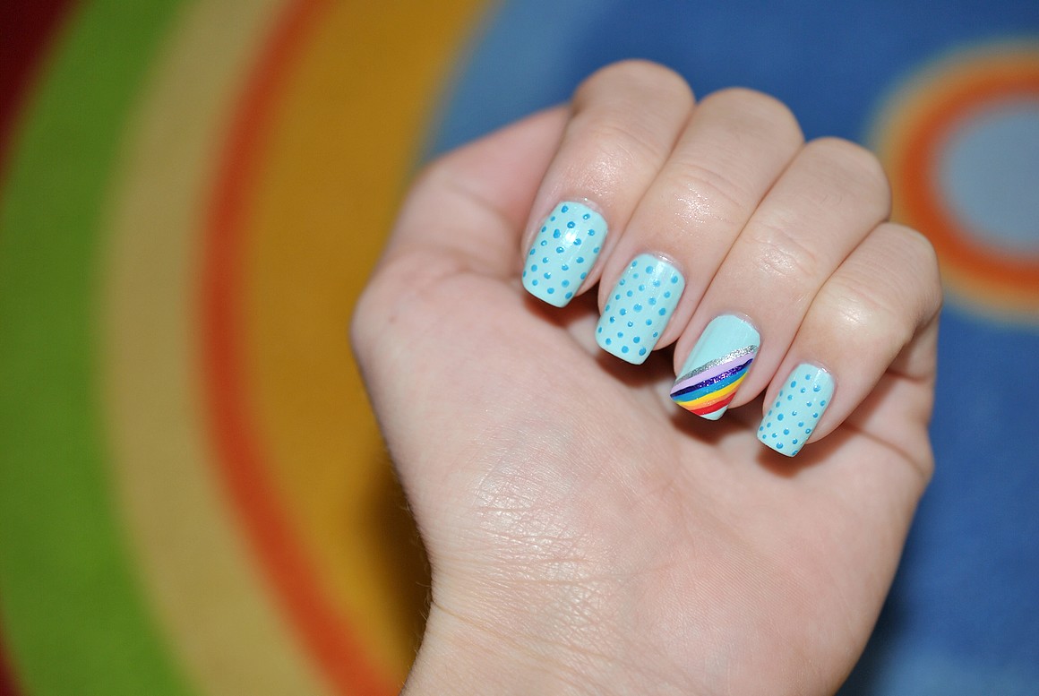 Claire Style Day 9 Rainbow Nails