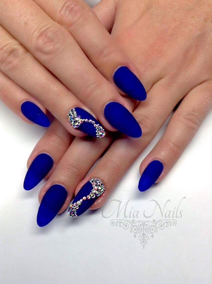 Pin By Miriam Bielikova On Nails Nail Art Diy Nail Designs Blue Nails