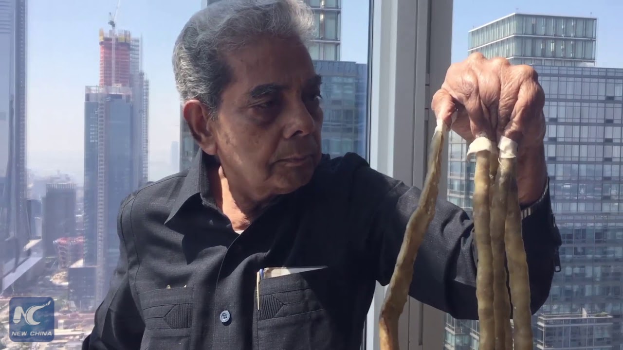 Indicky Muz Si Nechal Ostrihat Nejdelsi Nehty Na Svete A Vystavil Je V New Yorku Video Sputnik Ceska Republika