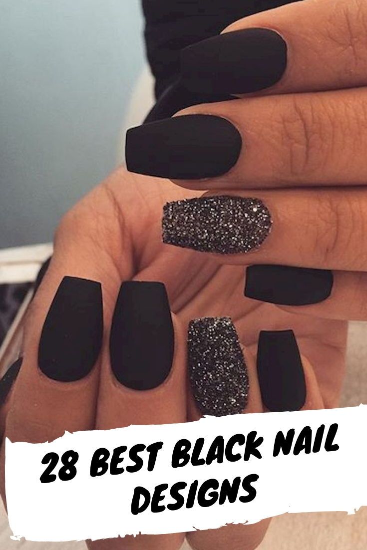 28 Best Black Nail Designs For Glowing Beauty Gelove Nehty Nehet Nehty
