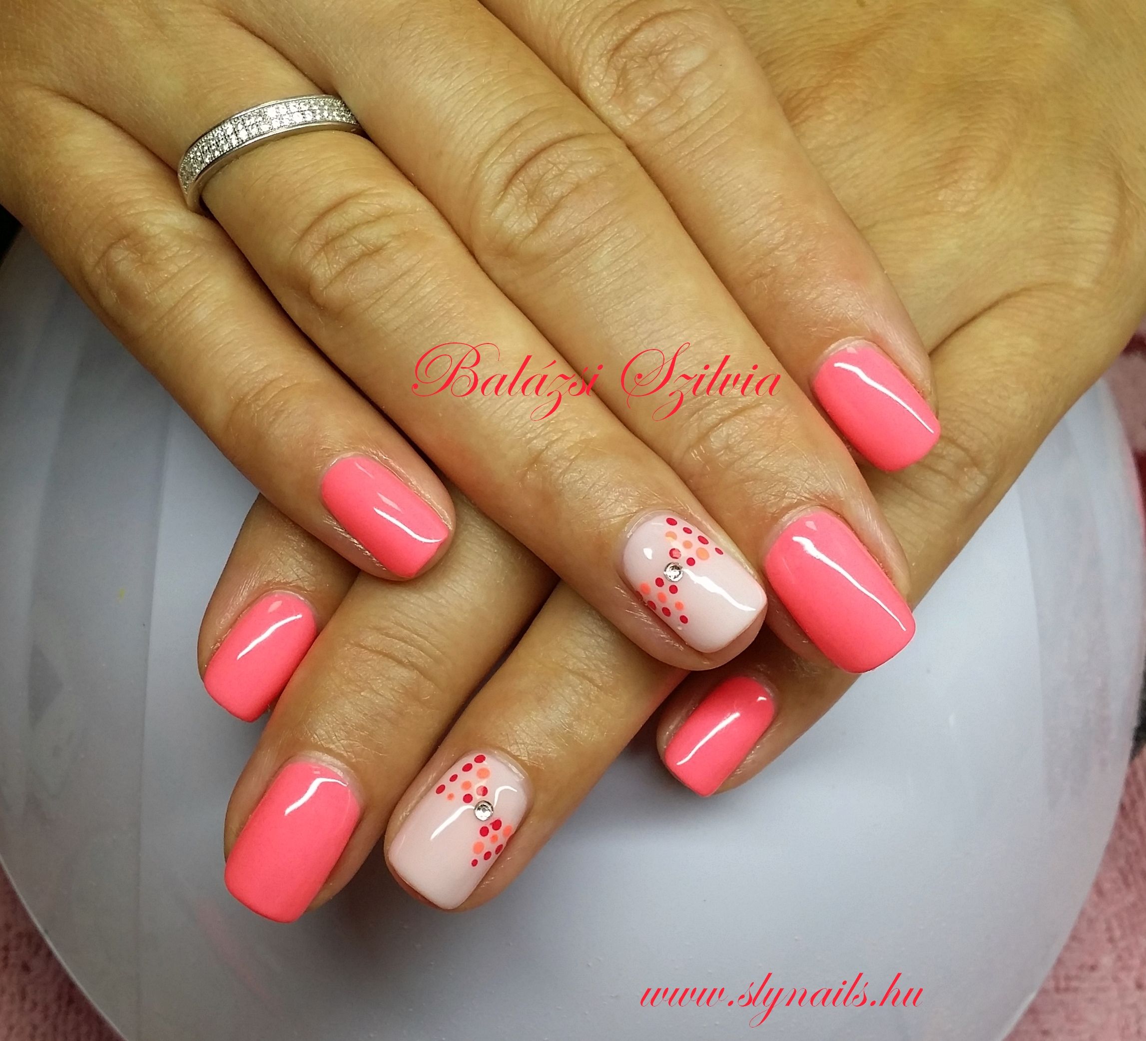 Neon Pink Gel Lakk Pink Nails Pretty Acrylic Nails Floral Nails