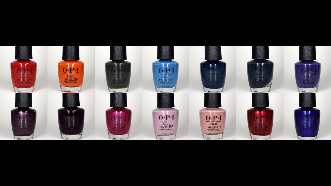 Opi Scotland Fall 2019 Live Swatches Youtube