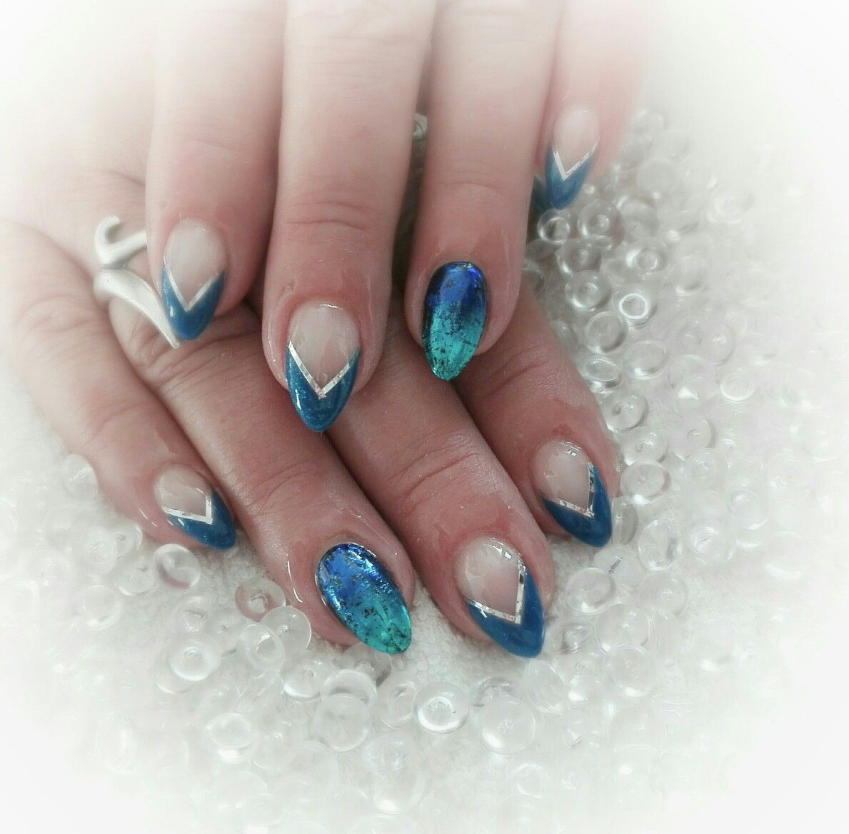 Blue Nails Nehty