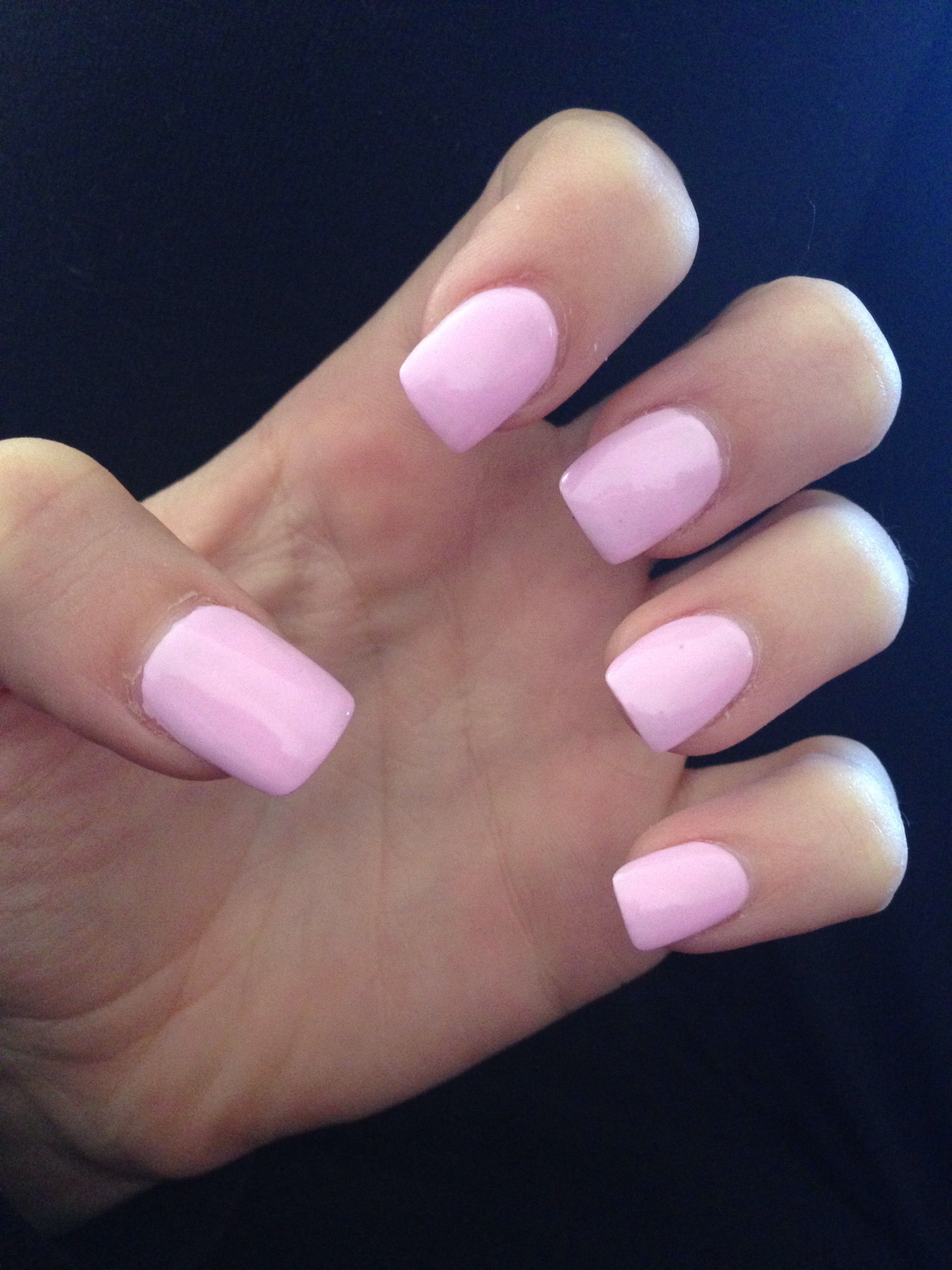 Light Pink Acrylic Nails Nehty