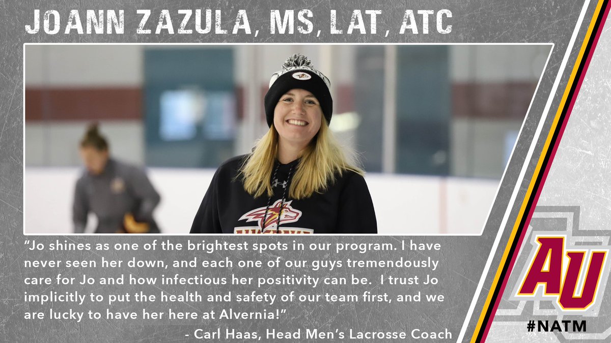 Golden Wolves On Twitter March Is National Athletic Training Month All This Week We Would Like To Recognize Our Sports Medicine Staff Today We Would Like To Recognize Joann Zazula Jo