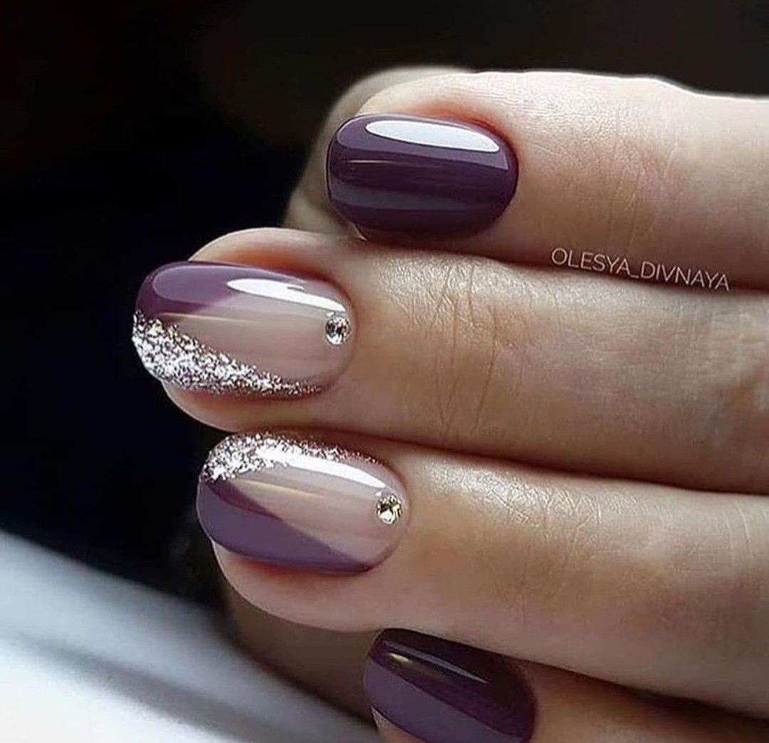 Pin By Jana On Unas Purple Nail Art Nail Designs Purple Nails