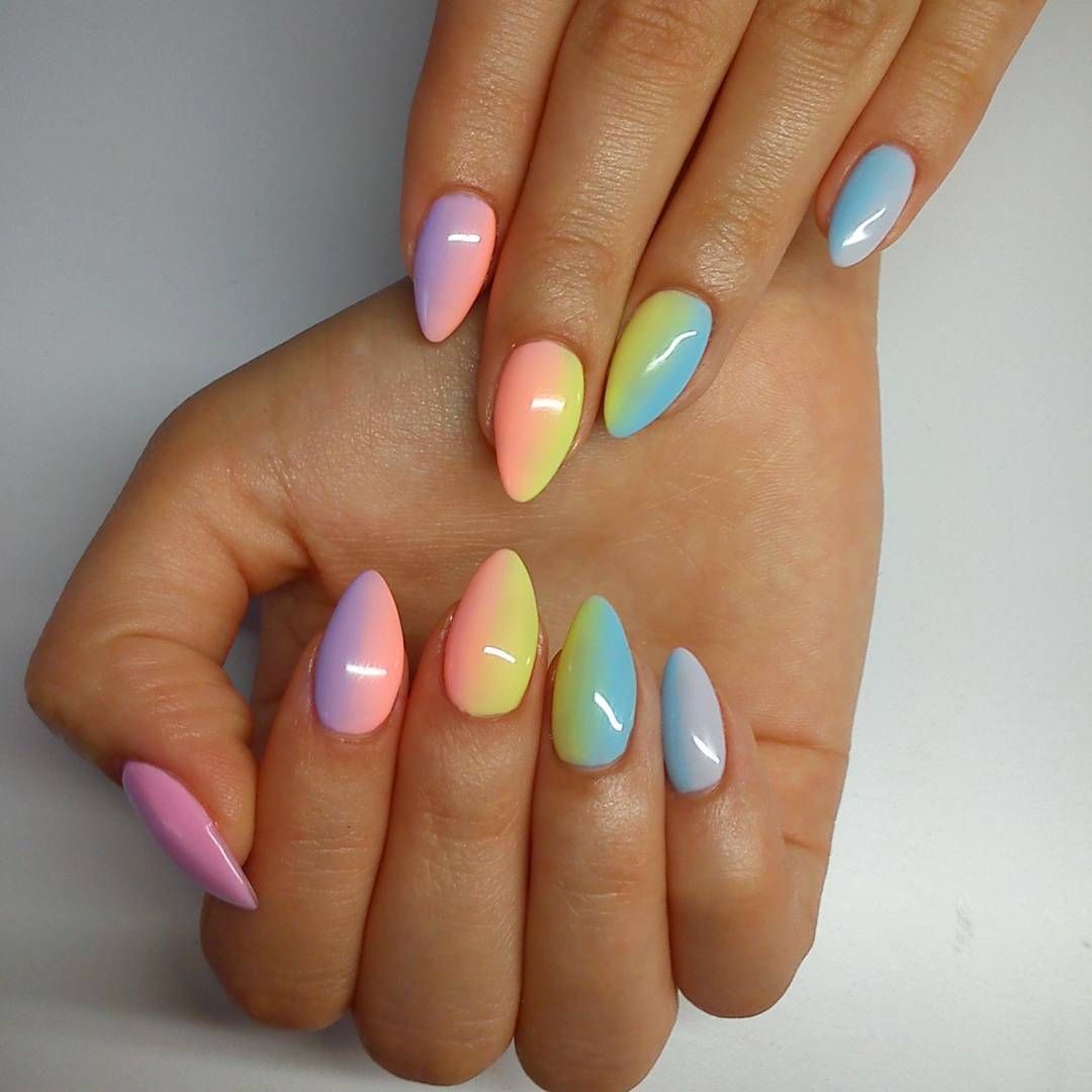 73 Likes 12 Comments Milena Domalska Anelimakslamod On Instagram Rainbow Nails Nailart Nailsoftheday Nailstagram Design Nehtu Gelove Nehty Nehty