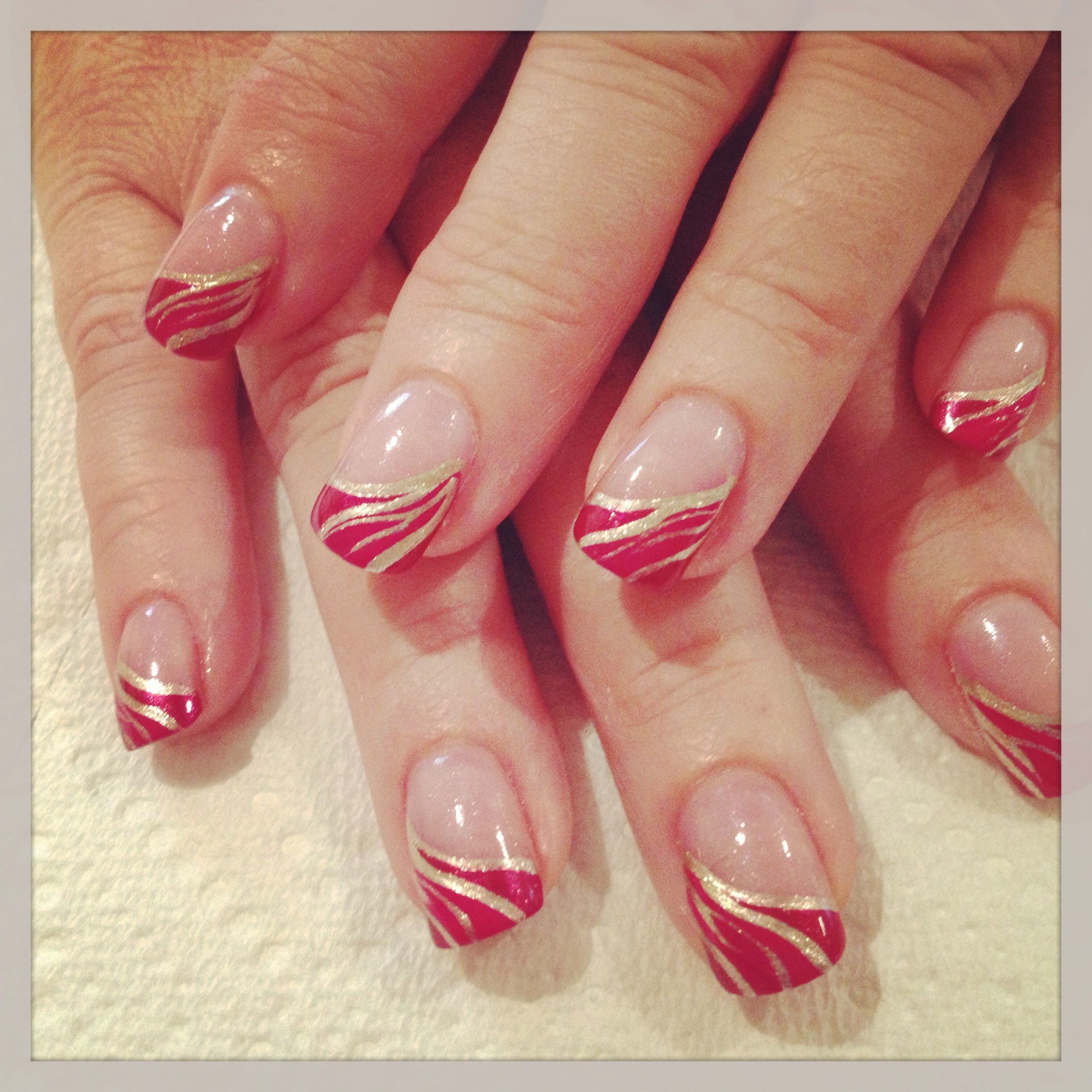 Fancy French Nail Tip Designs Gel Nails French French Tip Nail Designs