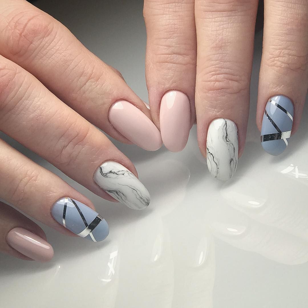 Marble Nail Design Abstract Elegant And Modern Shapes What Are Your Current Most Favorite Designs Crystalnails C Modern Nails Marble Nail Designs Nails