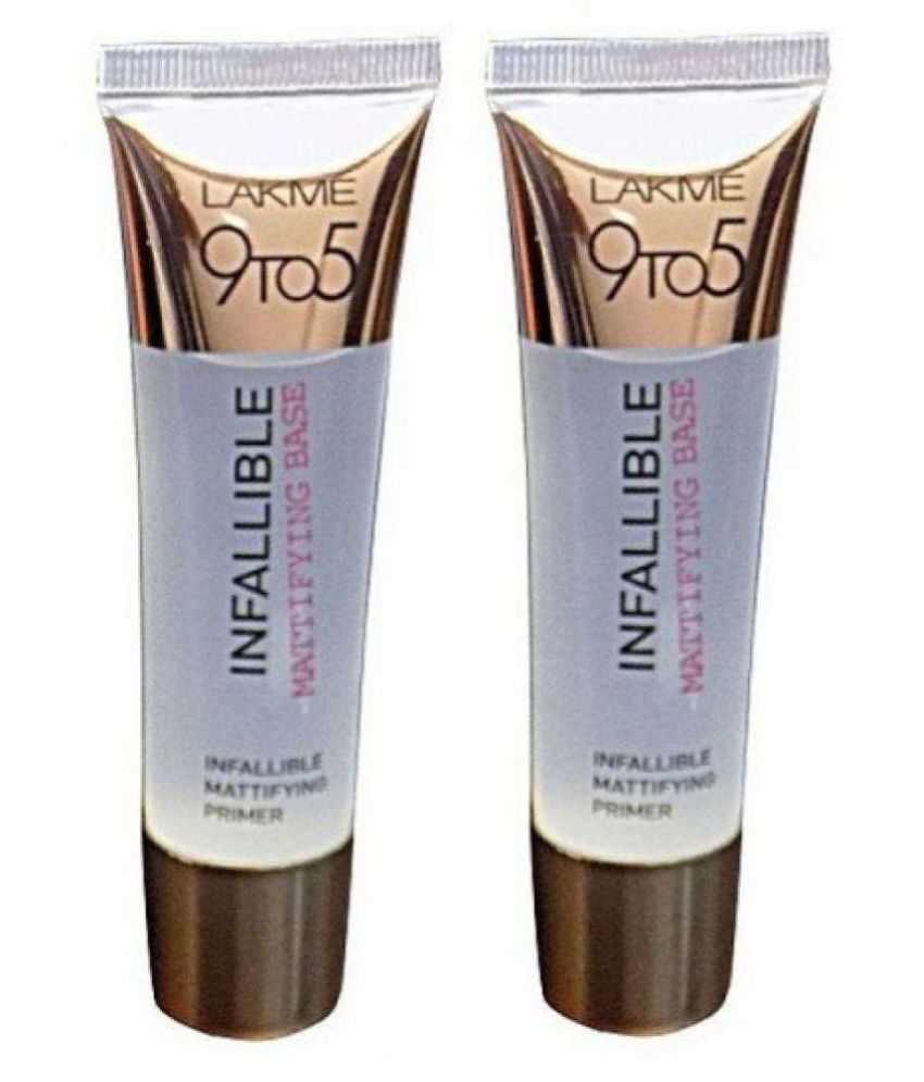 Lakme 9 To 5 Infallible Mattifying Base Face Primer Gel 70 Ml Pack Of 2 Buy Lakme 9 To 5 Infallible Mattifying Base Face Primer Gel 70 Ml Pack Of 2 At Best Prices In India Snapdeal