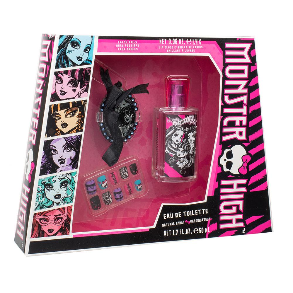 Monster High Monster High Darkova Kazeta Pro Deti Toaletni Voda 50 Ml Lesk Na Rty 1 4 G Umele Nehty Elnino Cz